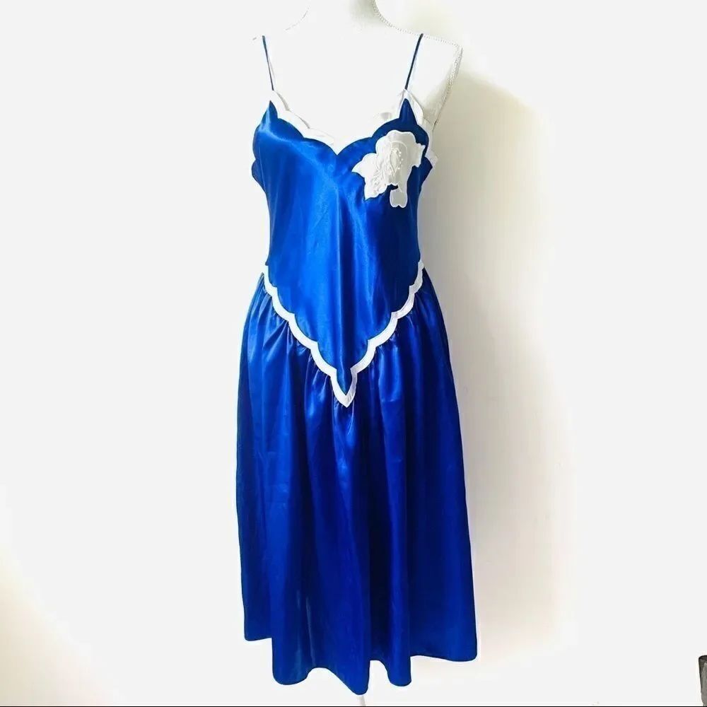 Vintage Victoria’s Secret Brilliant Blue Chemise